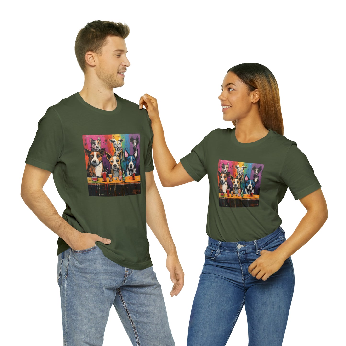 Dogs at the Bar Unisex Tee