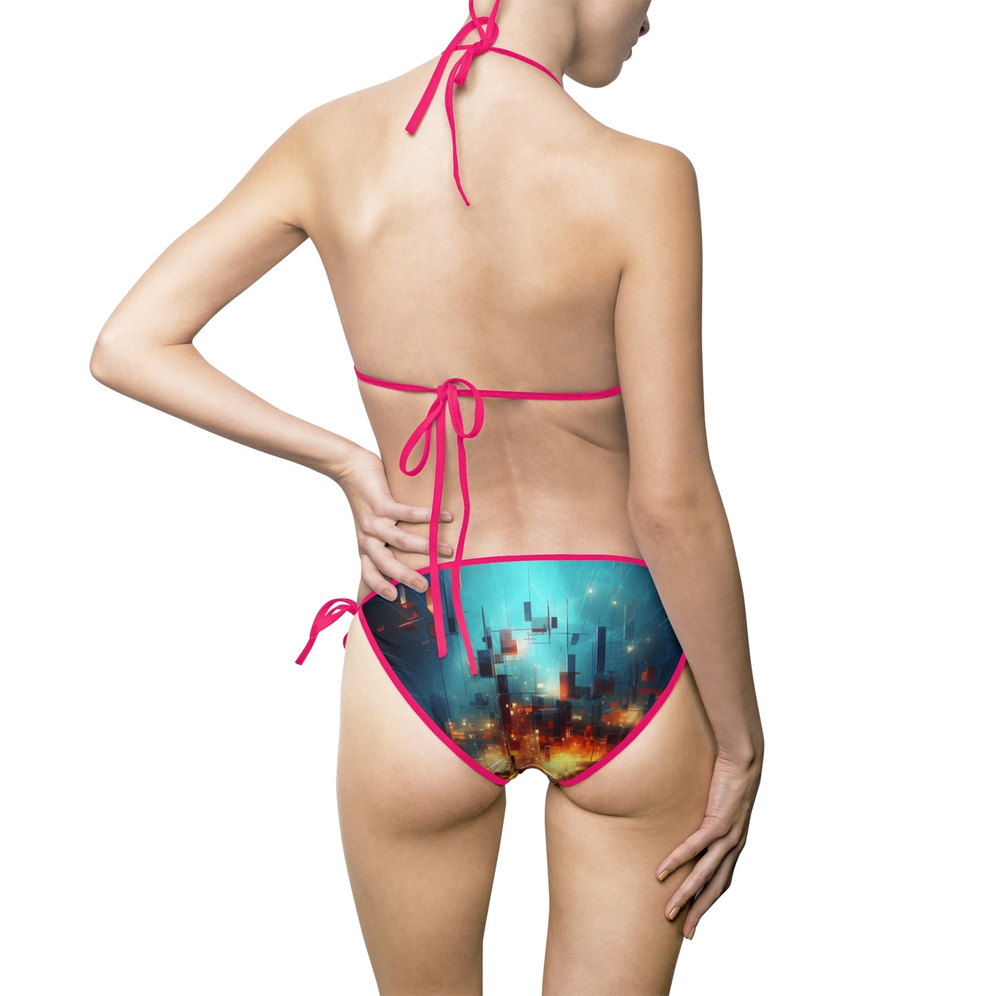 Electric Abstract Women's Bikini Swimsuit