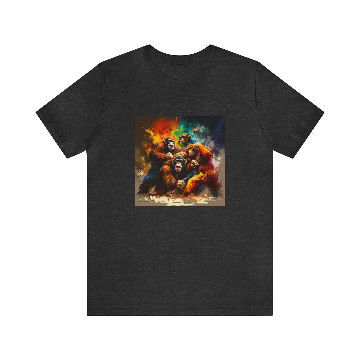 Monkey Rumble Abstract Unisex Jersey Tee