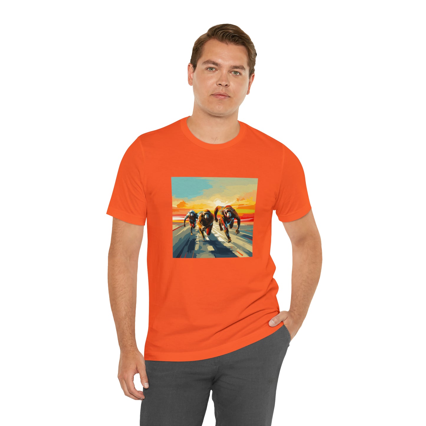 Monkey Sprint Unisex Jersey Tee