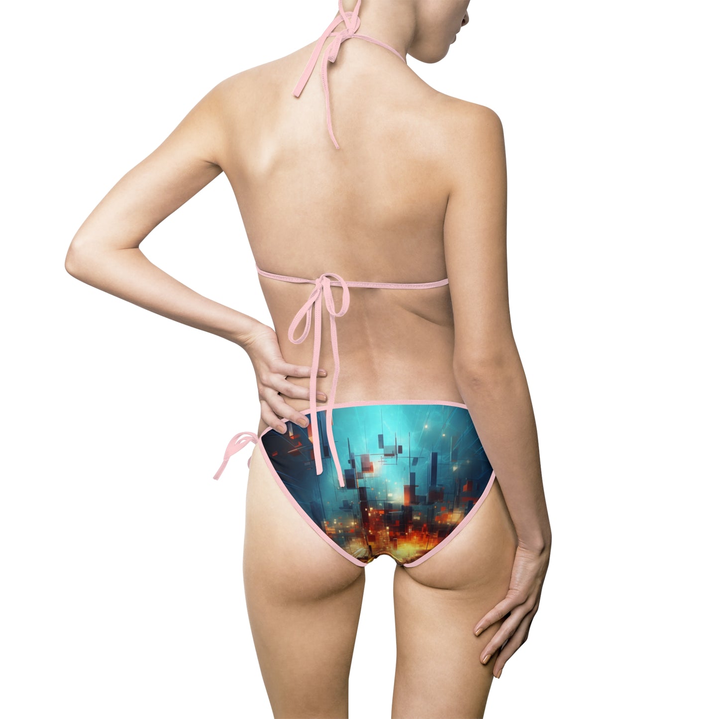 Electric Abstract Women's Bikini Swimsuit