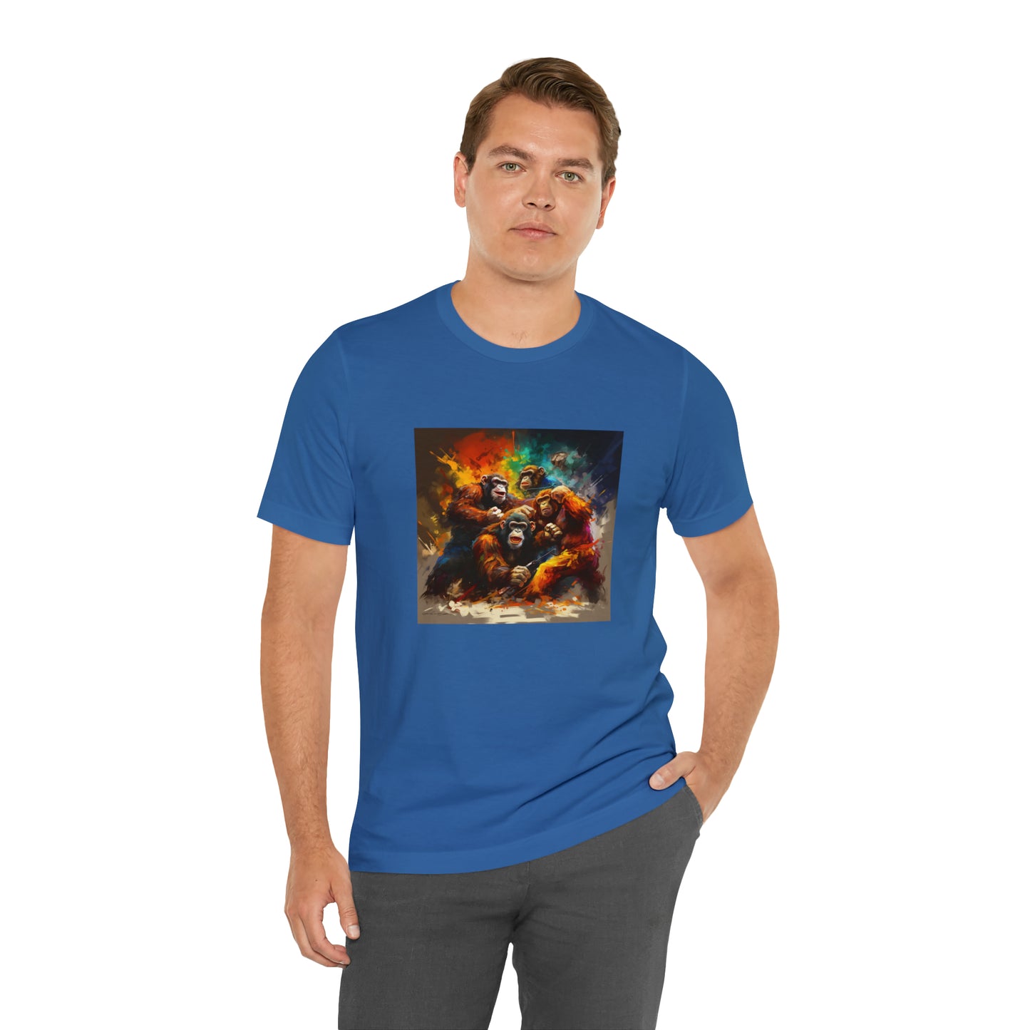 Monkey Rumble Abstract Unisex Jersey Tee