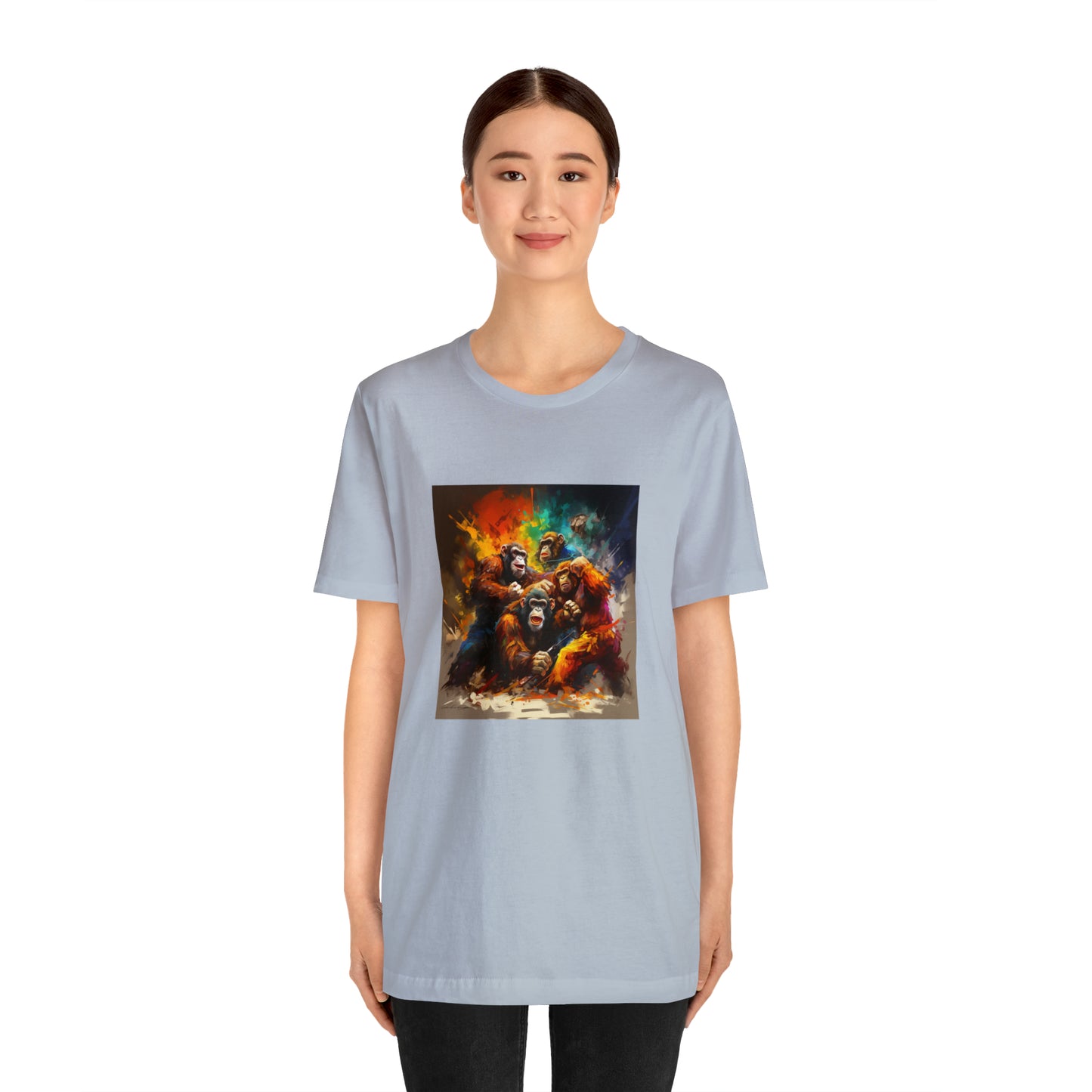 Monkey Rumble Abstract Unisex Jersey Tee