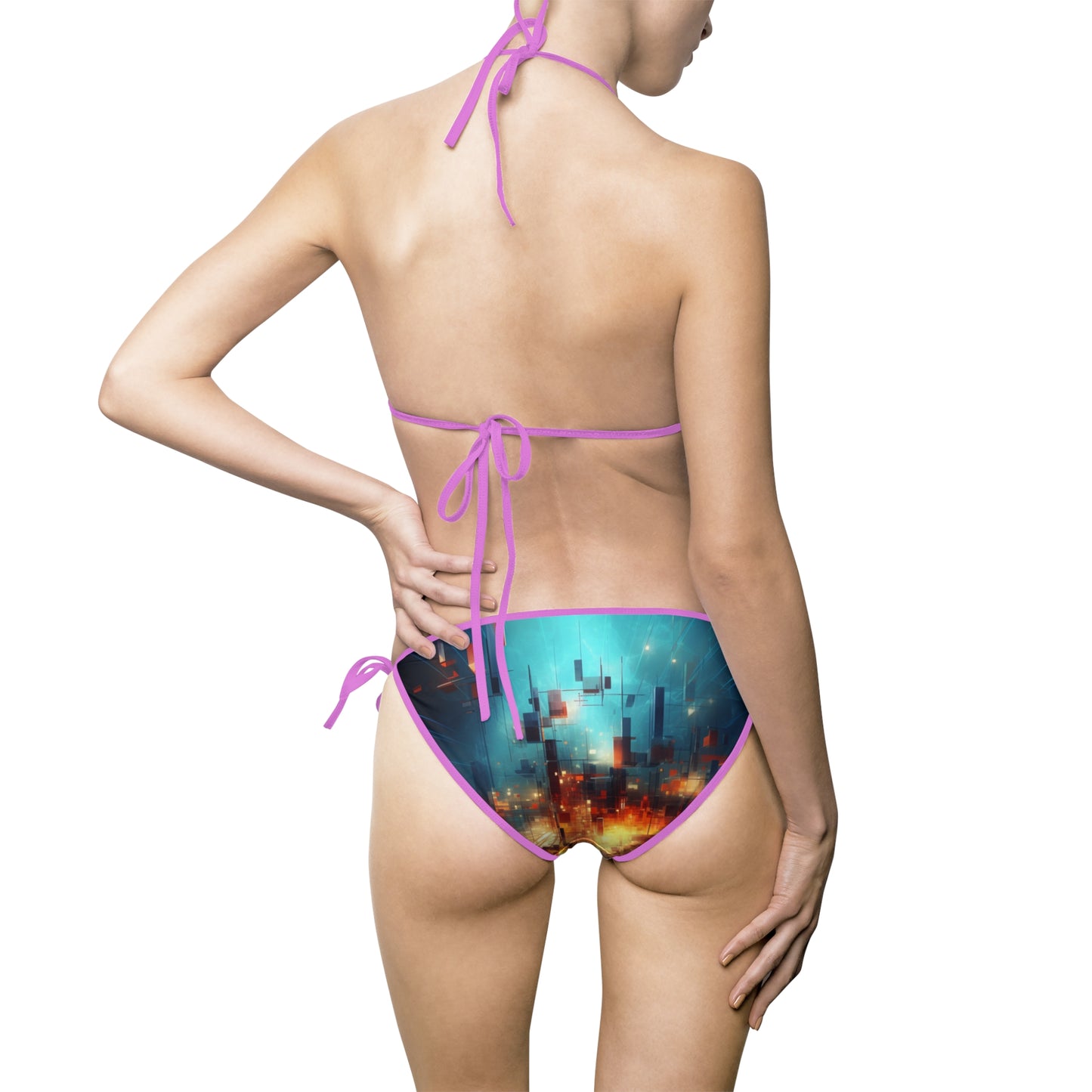 Electric Abstract Women's Bikini Swimsuit