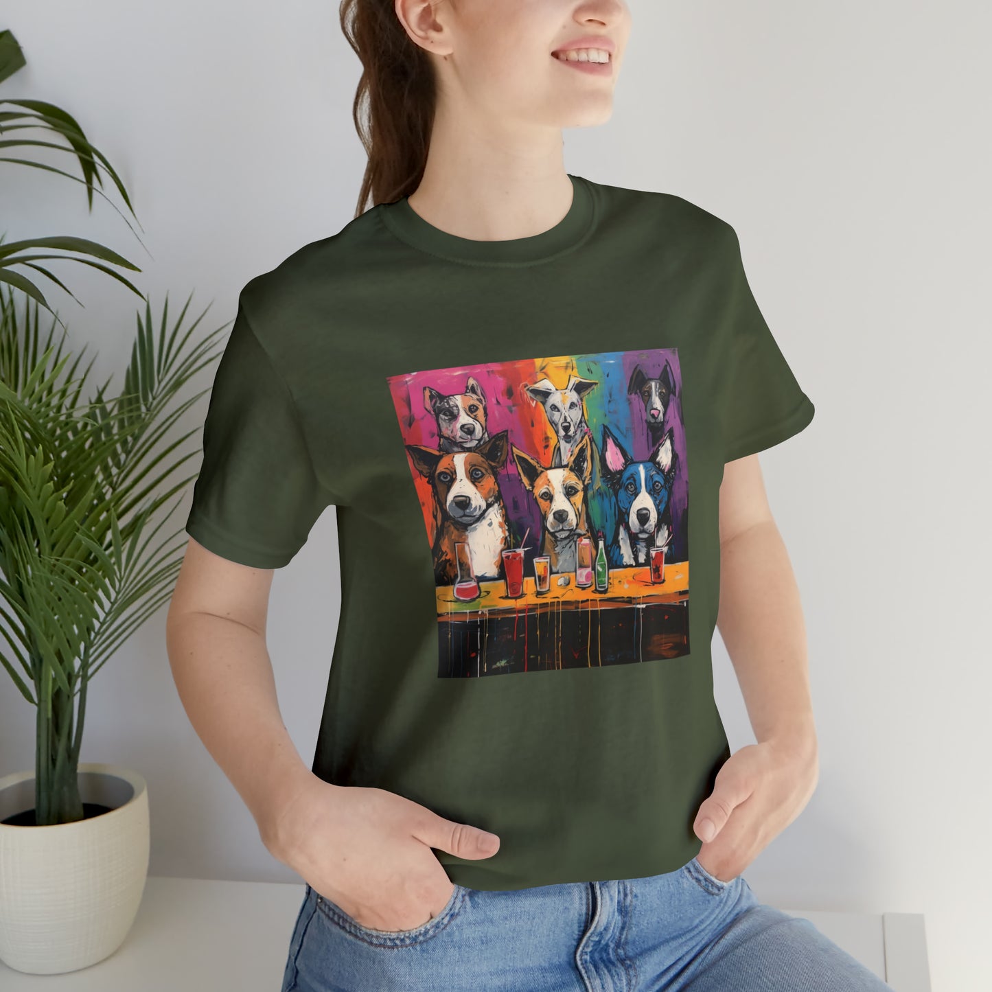 Dogs at the Bar Unisex Tee
