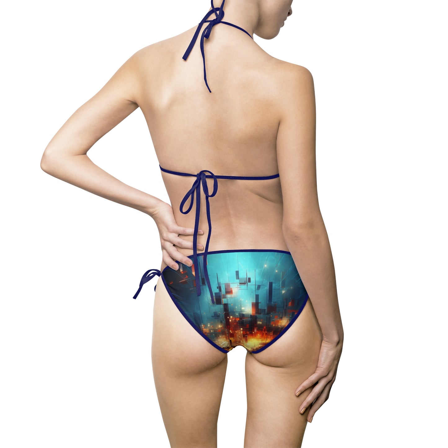 Electric Abstract Women's Bikini Swimsuit