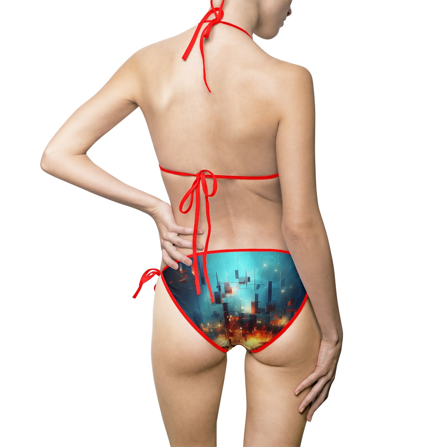 Electric Abstract Women's Bikini Swimsuit