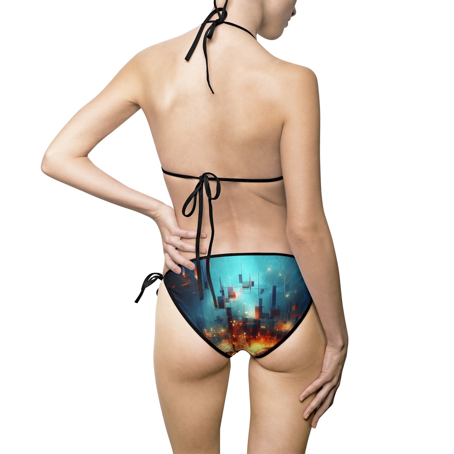 Electric Abstract Women's Bikini Swimsuit