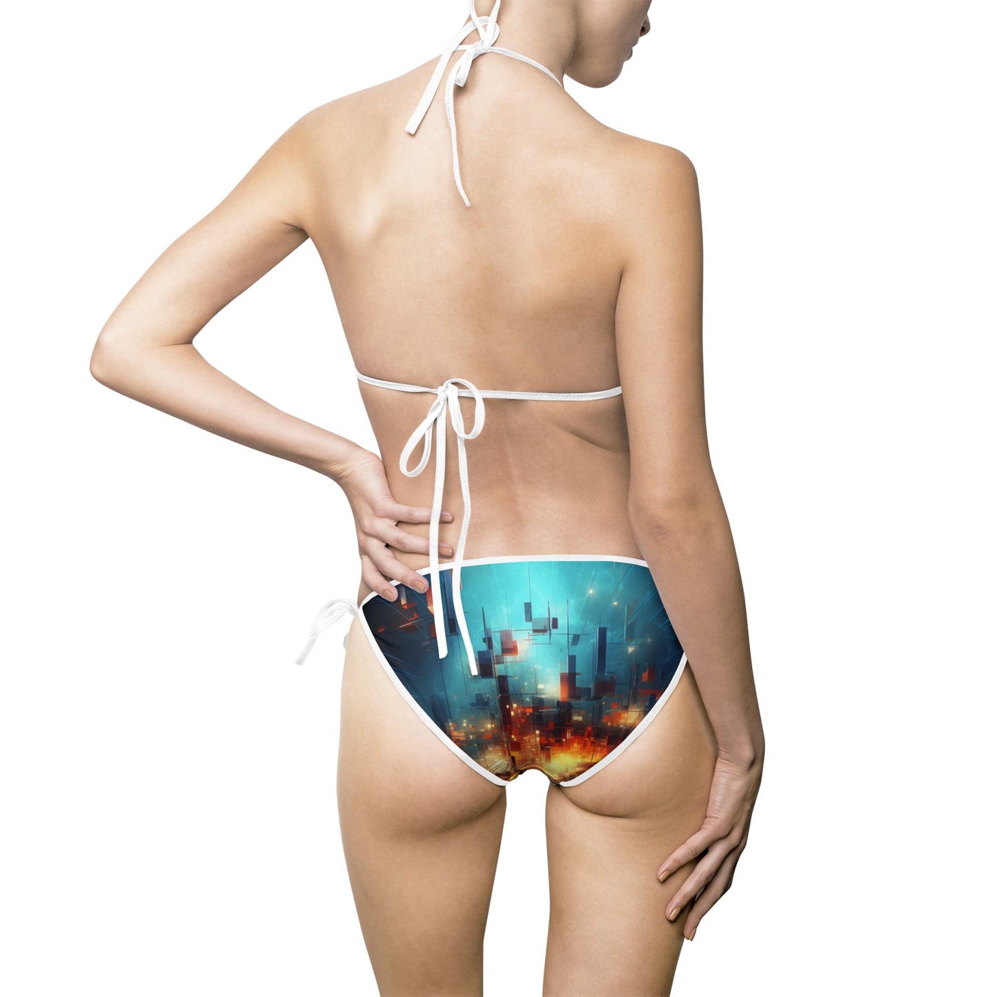 Electric Abstract Women's Bikini Swimsuit