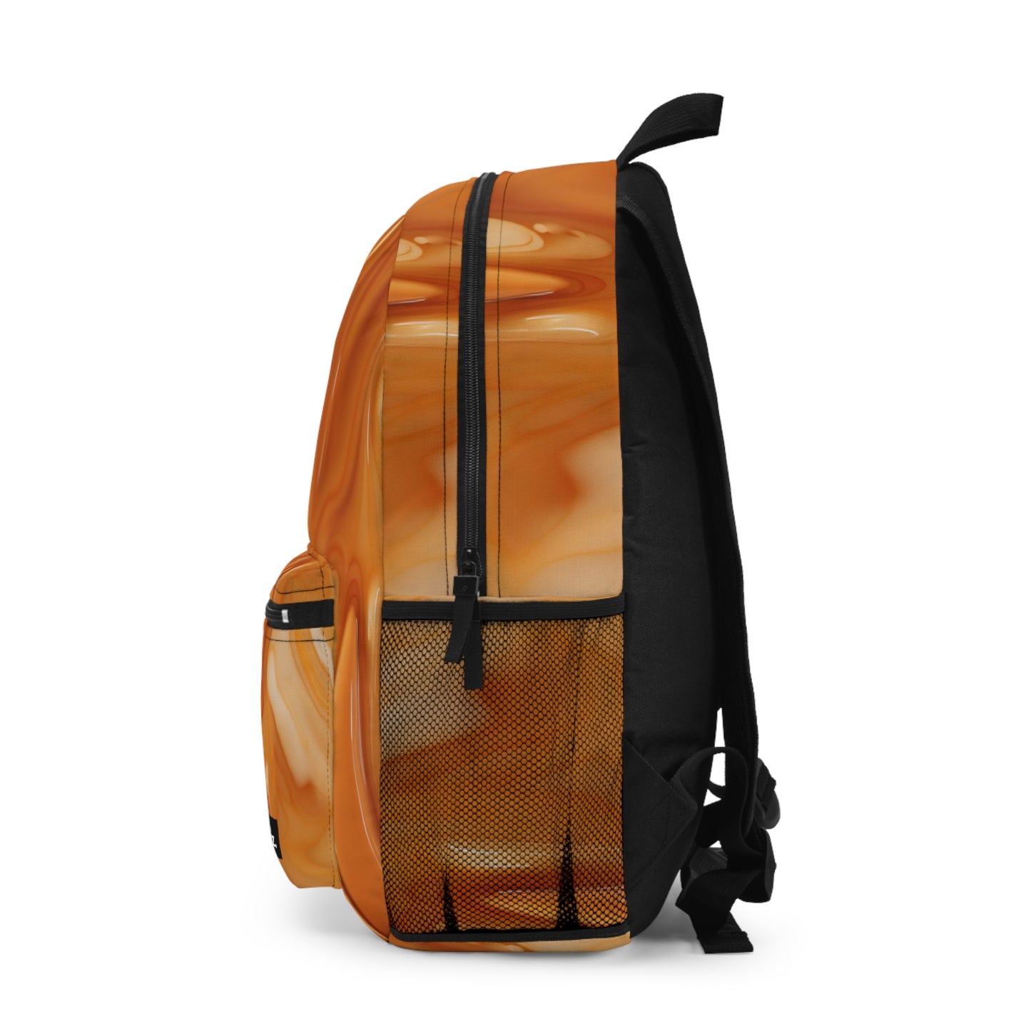 Abstract Caramel Velvet Backpack - Chiriz