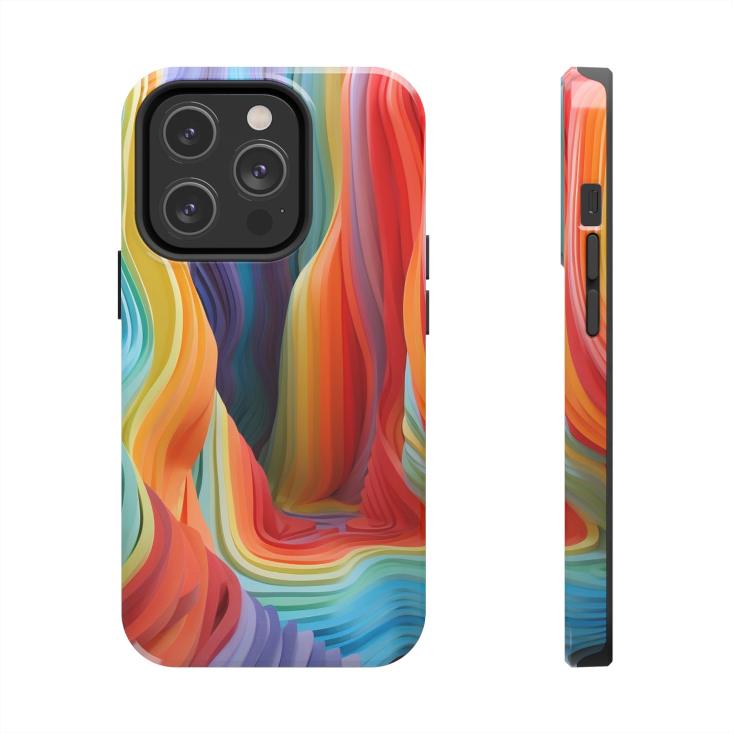 Rainbow Stripes Tough Phone Case