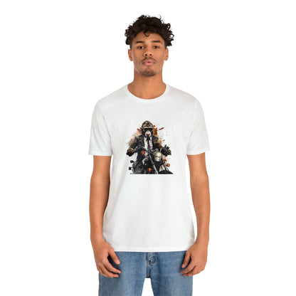 Monkey in Suit: The Gun-Toting Biker Tee