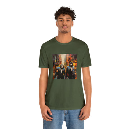 Apes in the City - Abstract Unisex Jersey Short Sleeve Tee