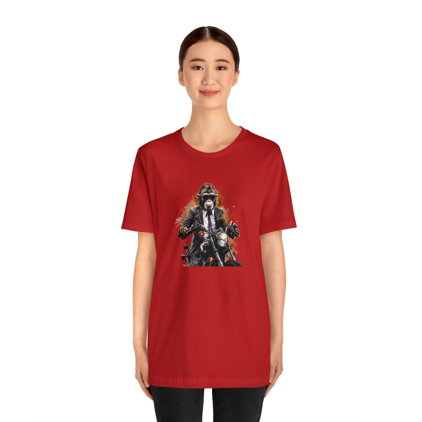 Monkey in Suit: The Gun-Toting Biker Tee