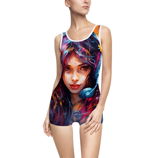 Gamer Girl Vintage Swimsuit