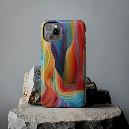 Rainbow Stripes Tough Phone Case