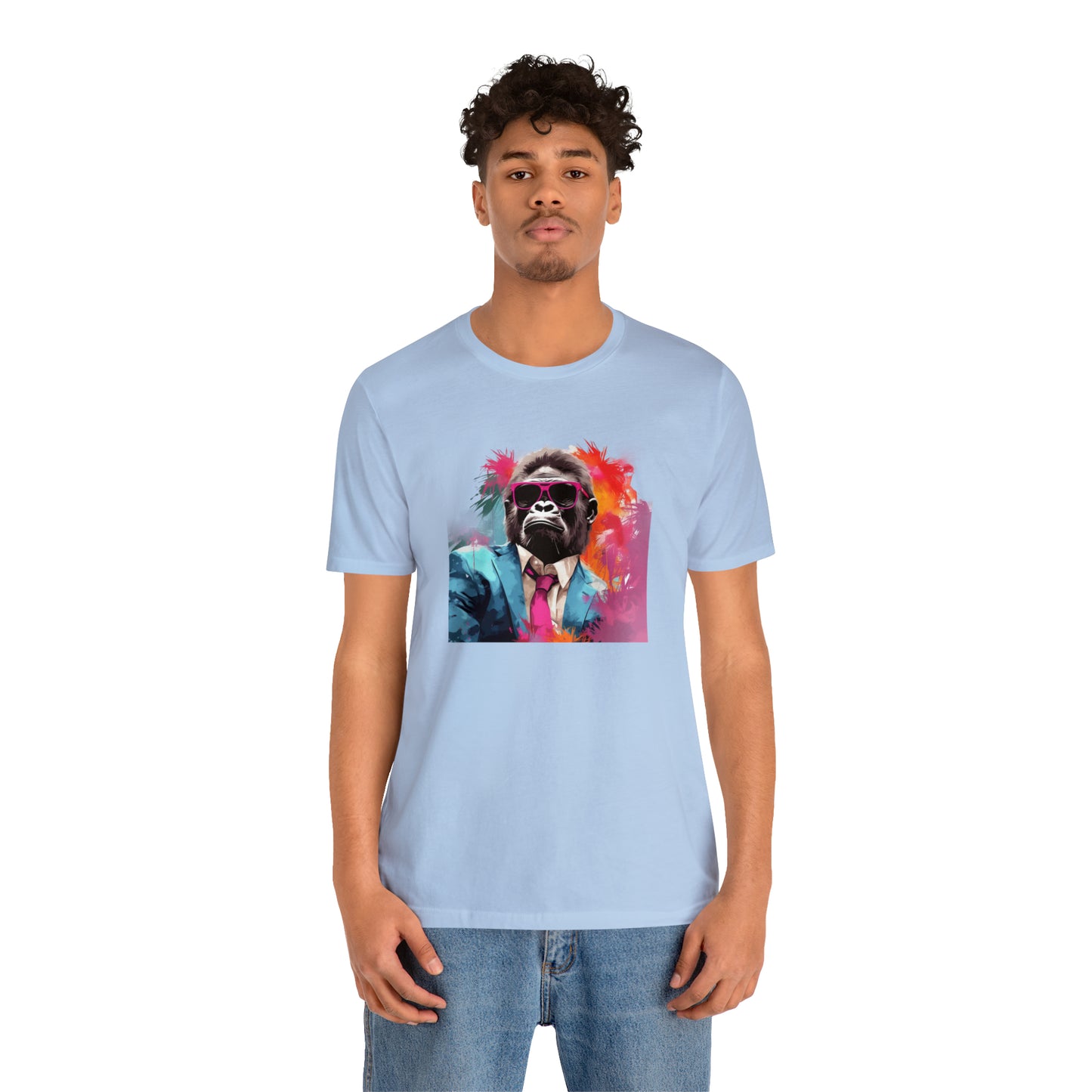 Miami Vice Gorilla - Unisex Jersey Short Sleeve Tee