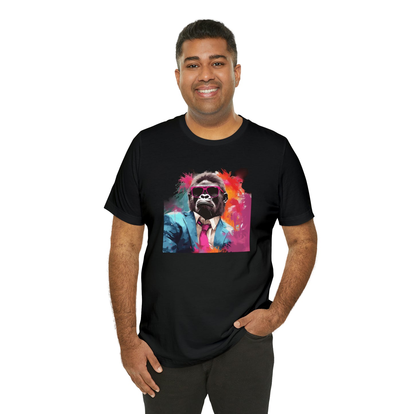 Miami Vice Gorilla - Unisex Jersey Short Sleeve Tee