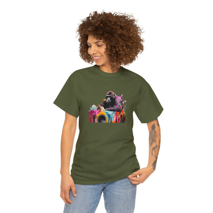 Gorilla Doing Laundry Unisex Heavy Cotton Tee