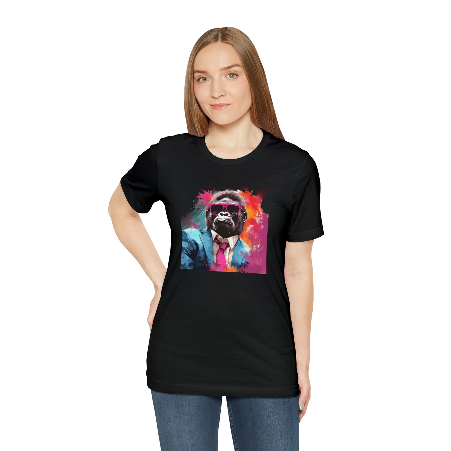 Miami Vice Gorilla - Unisex Jersey Short Sleeve Tee