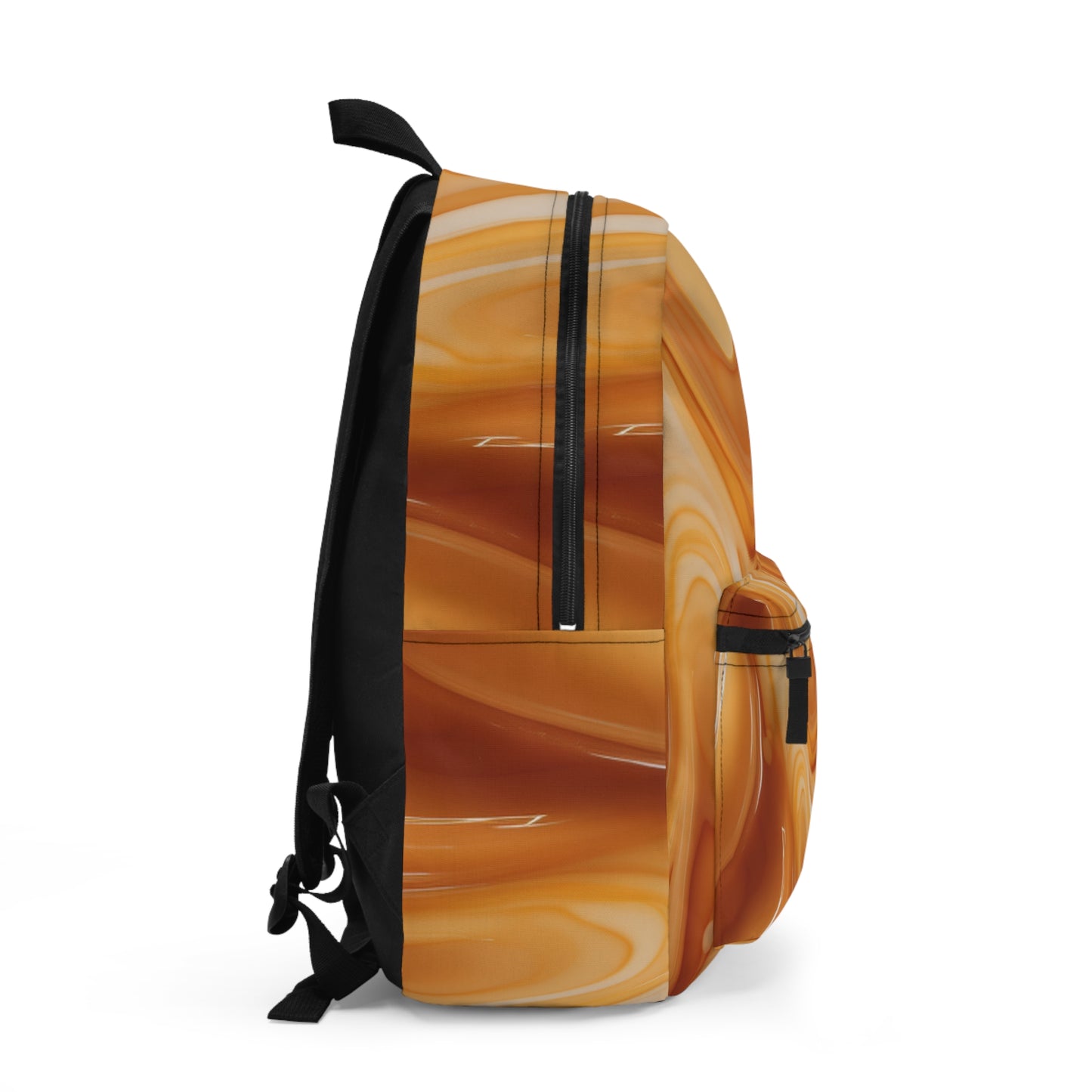 Abstract Caramel Velvet Backpack - Chiriz