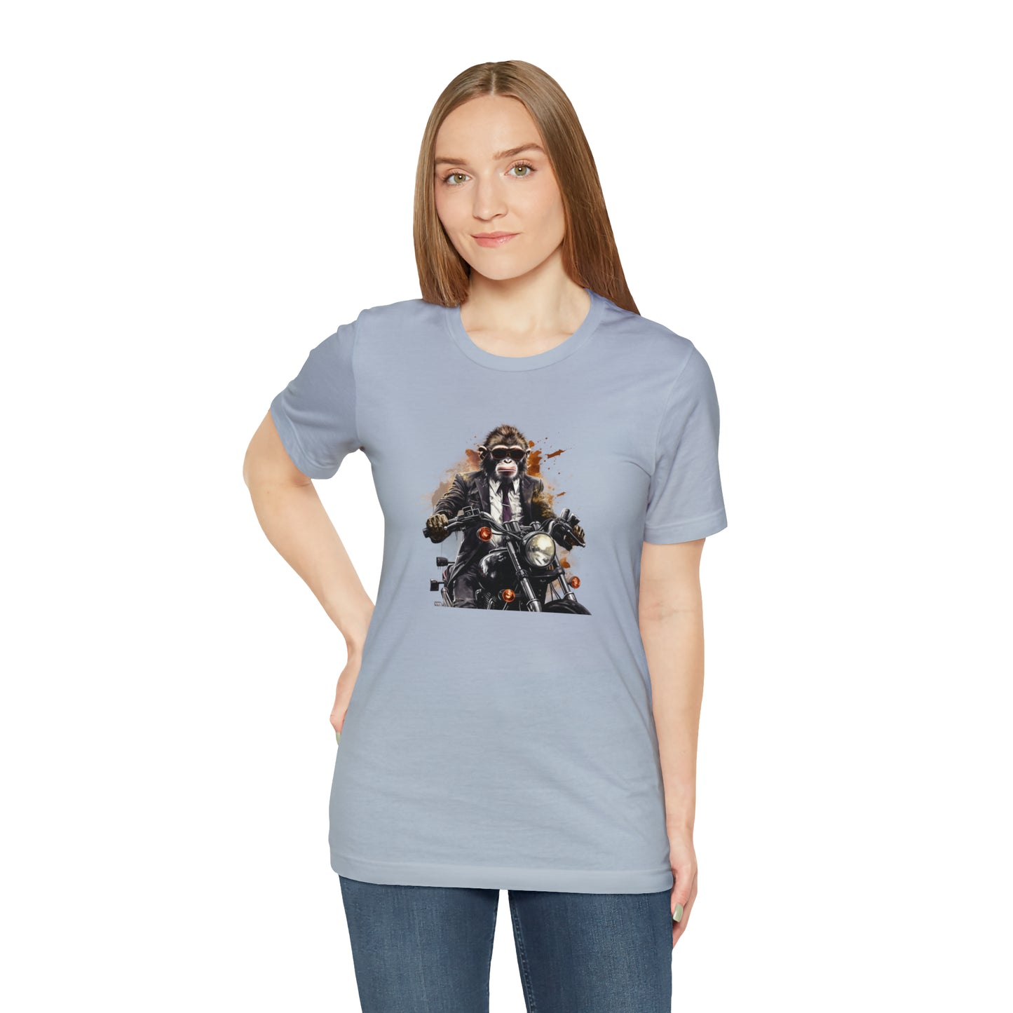 Monkey in Suit: The Gun-Toting Biker Tee