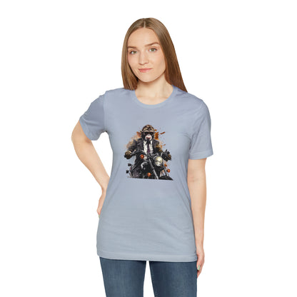 Monkey in Suit: The Gun-Toting Biker Tee