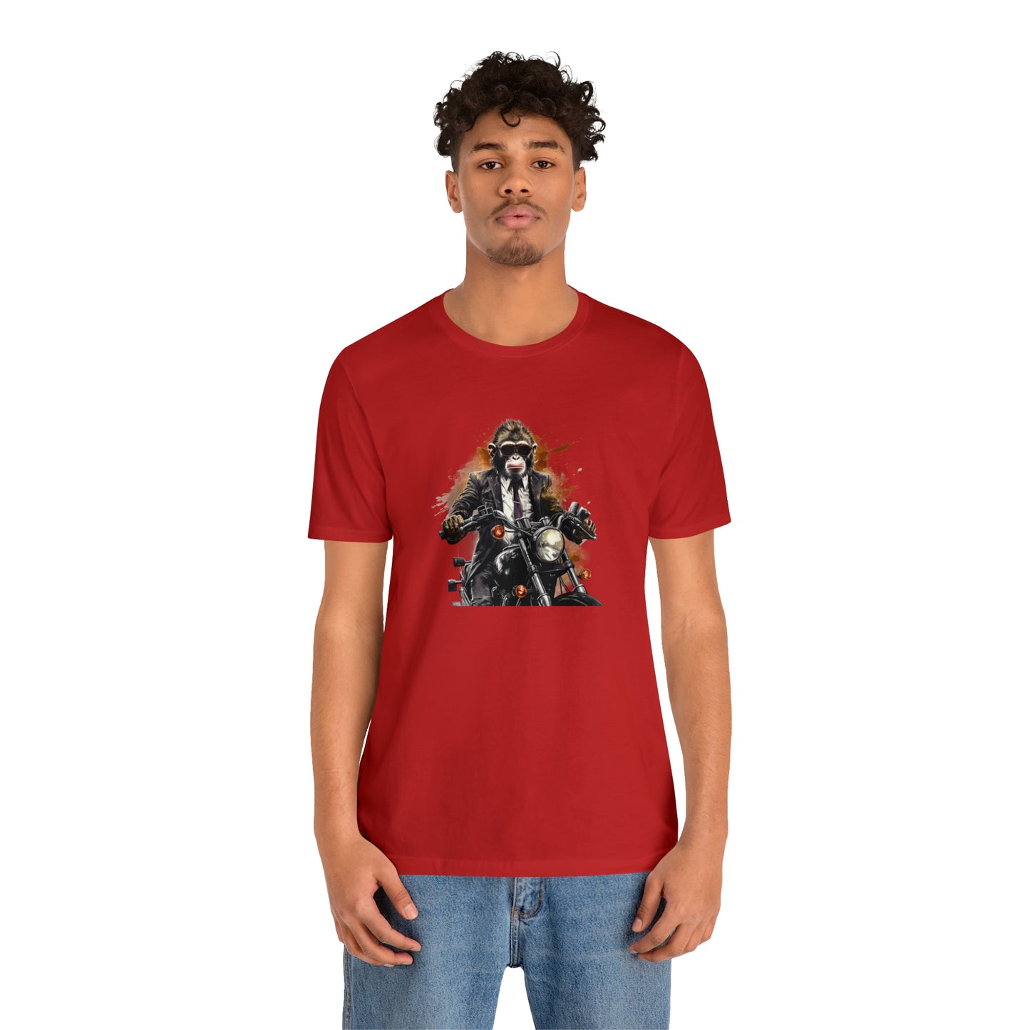 Monkey in Suit: The Gun-Toting Biker Tee