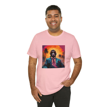 Miami Sunset Monkey Unisex Jersey Tee