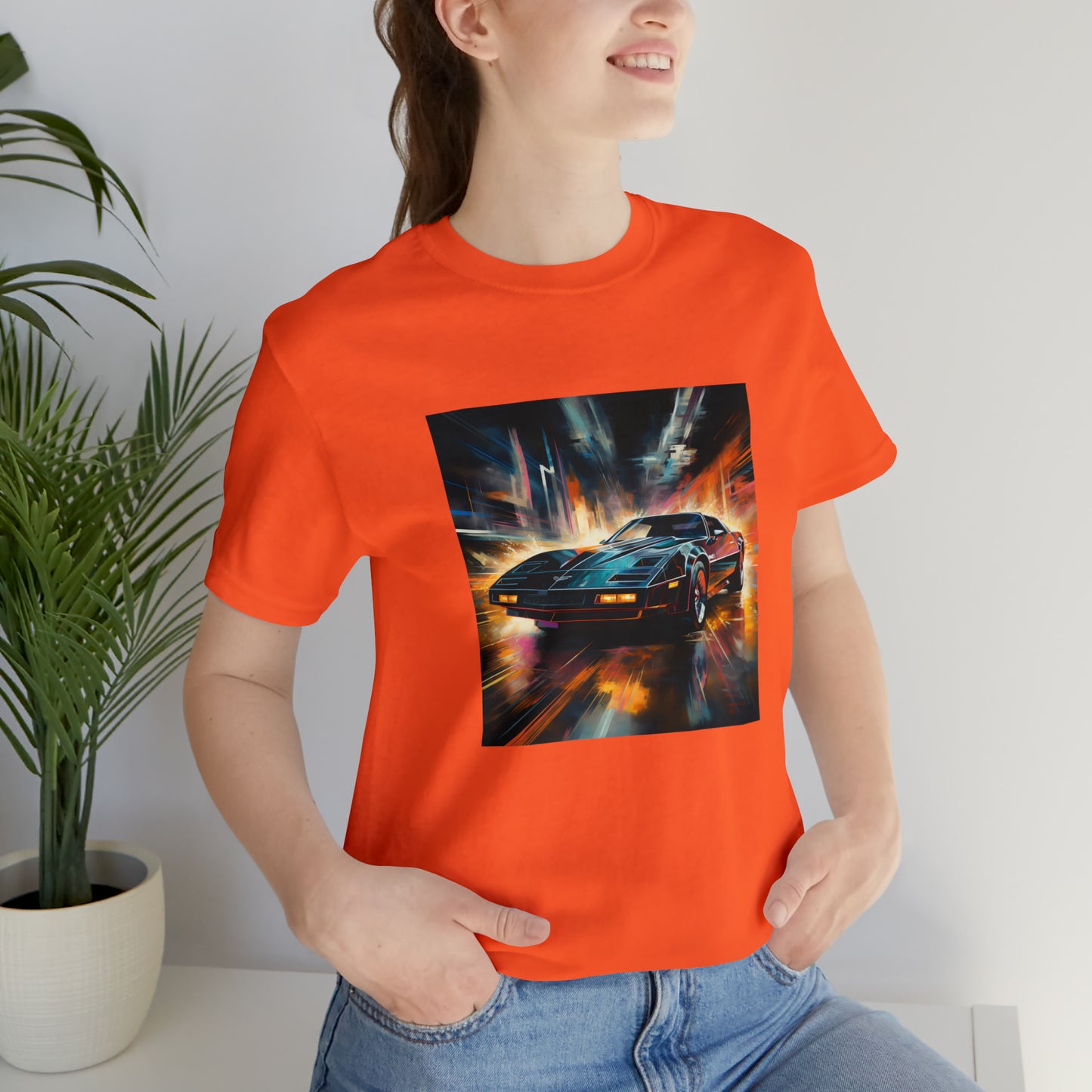 Knight Rider Abstract Unisex Jersey Short Sleeve Tee