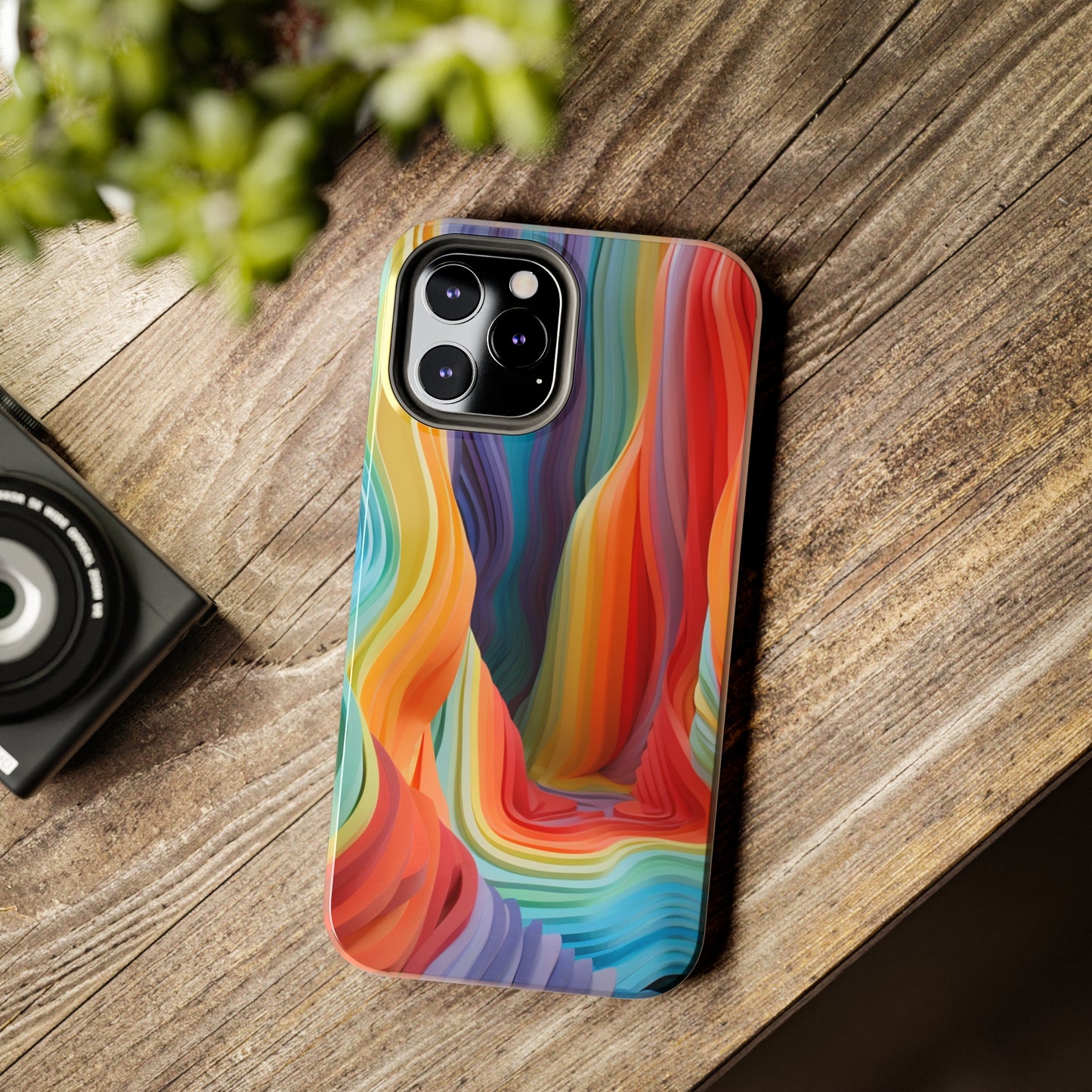 Rainbow Stripes Tough Phone Case