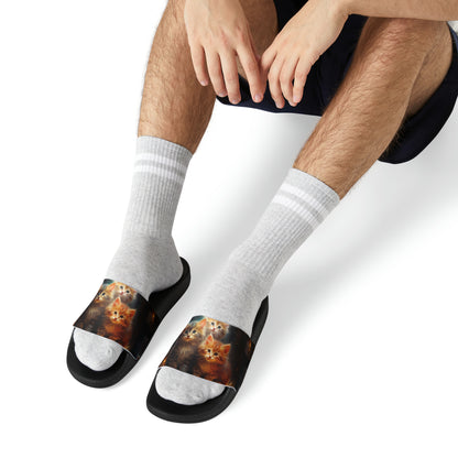 Men's PU Slide Sandals - Kittens