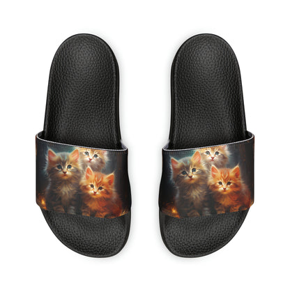 Men's PU Slide Sandals - Kittens