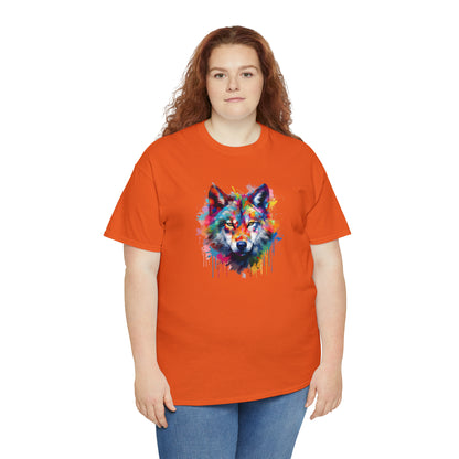 Wolf Abstract Unisex Heavy Cotton Tee