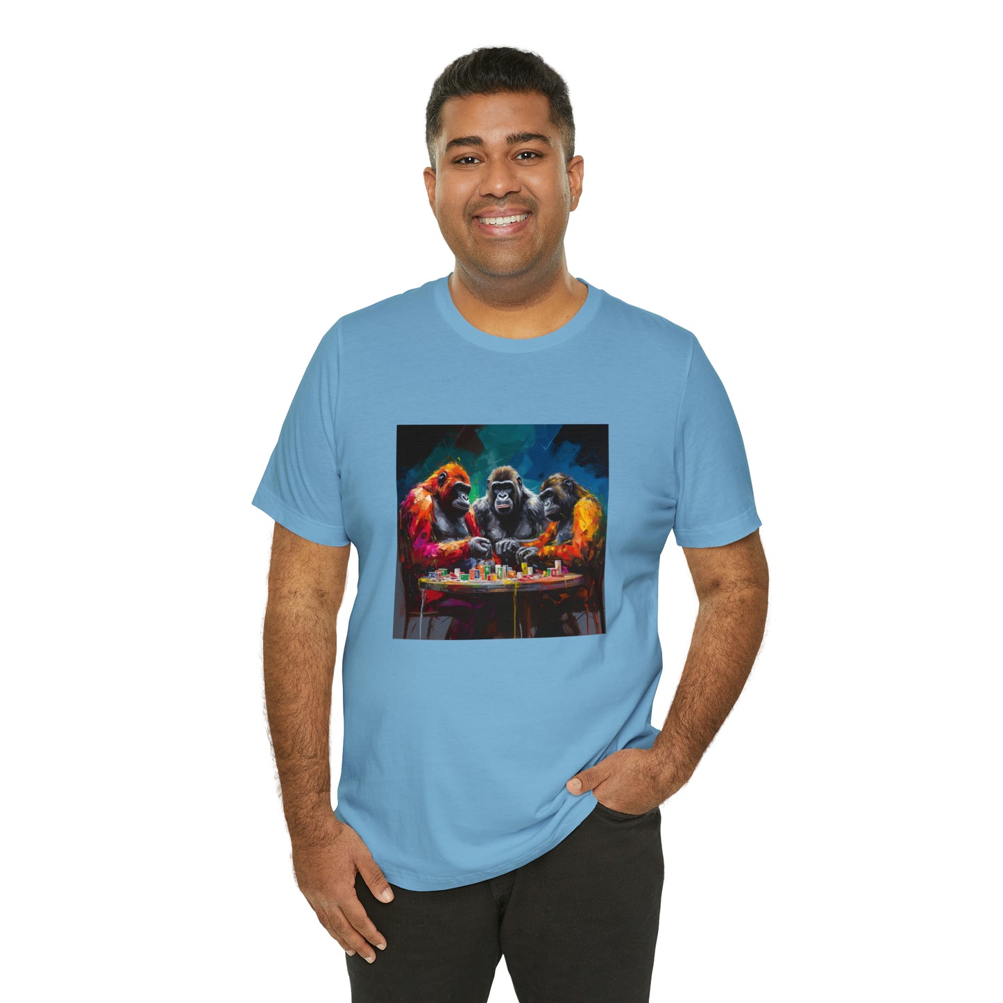 Gorilla Poker Showdown Tee - Unisex Jersey Short Sleeve