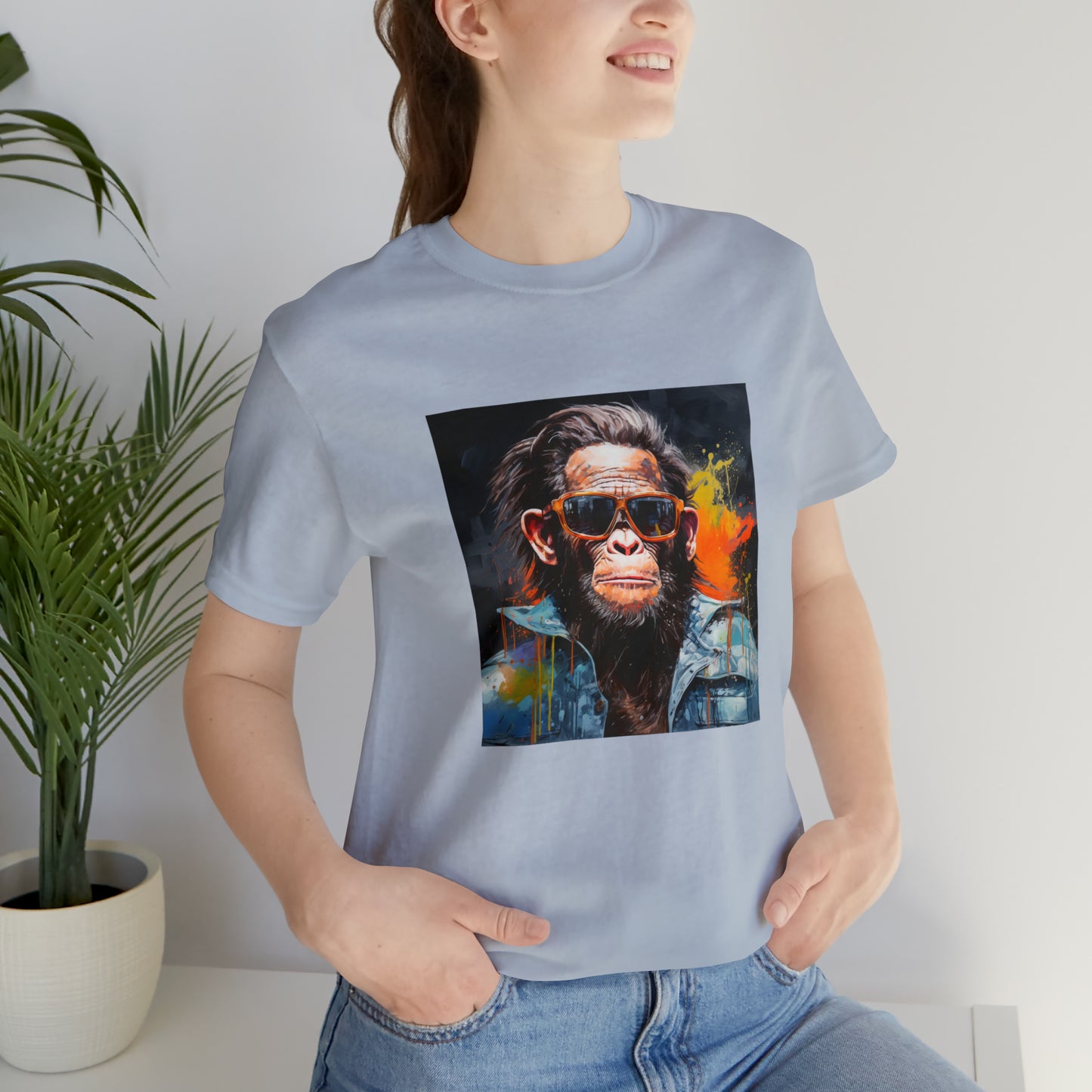 Terminator Monkey Unisex Short Sleeve Tee