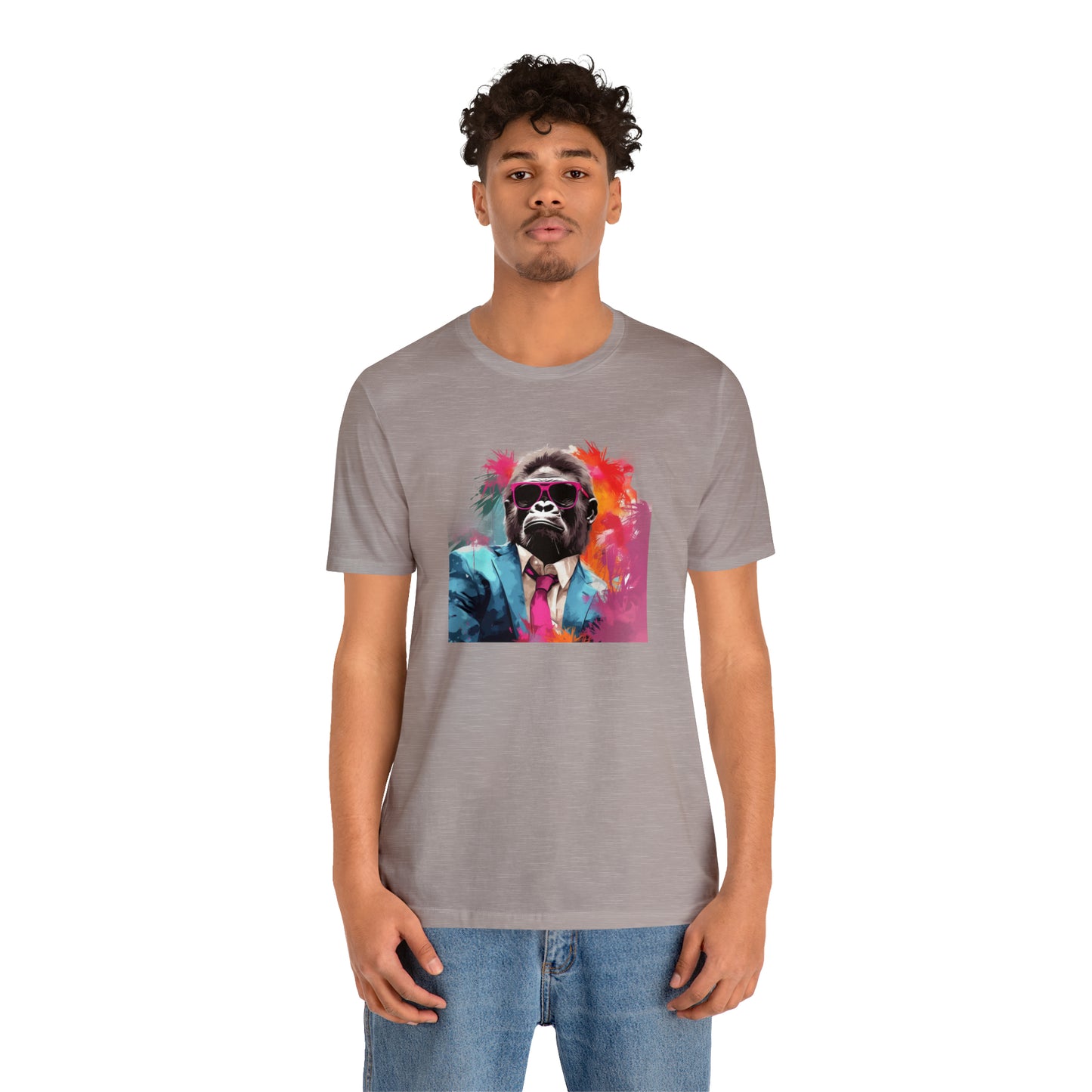 Miami Vice Gorilla - Unisex Jersey Short Sleeve Tee