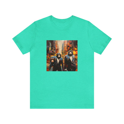 Apes in the City - Abstract Unisex Jersey Short Sleeve Tee