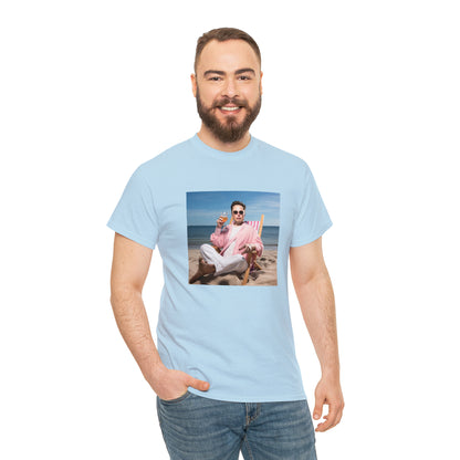 Elon Musk Beach Vibes Unisex Heavy Cotton Tee