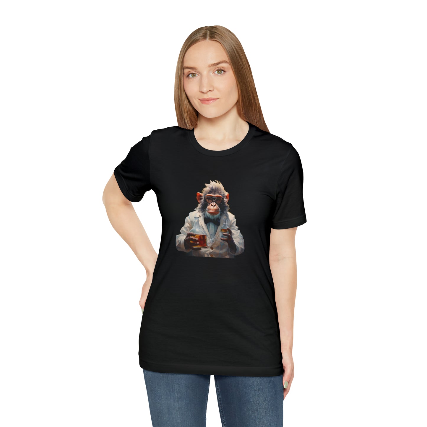 Monkey Scientist Unisex Jersey Short Sleeve Tee