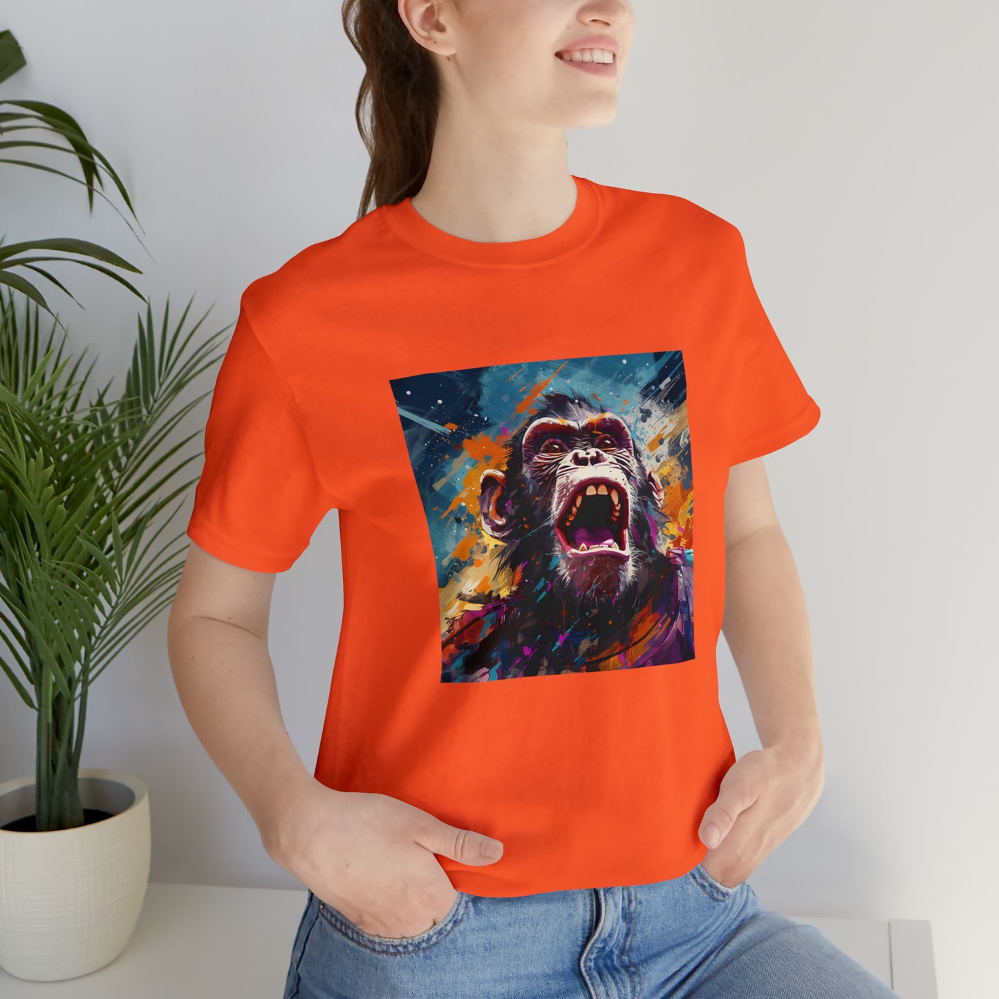 Monkey Abstract Unisex Jersey Tee