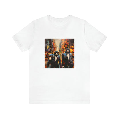 Apes in the City - Abstract Unisex Jersey Short Sleeve Tee