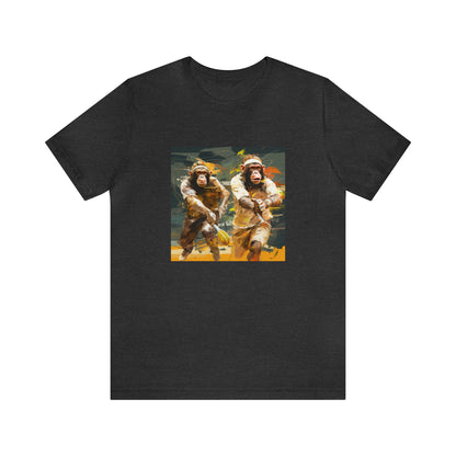 Monkey Tennis Match Unisex Jersey Short Sleeve Tee