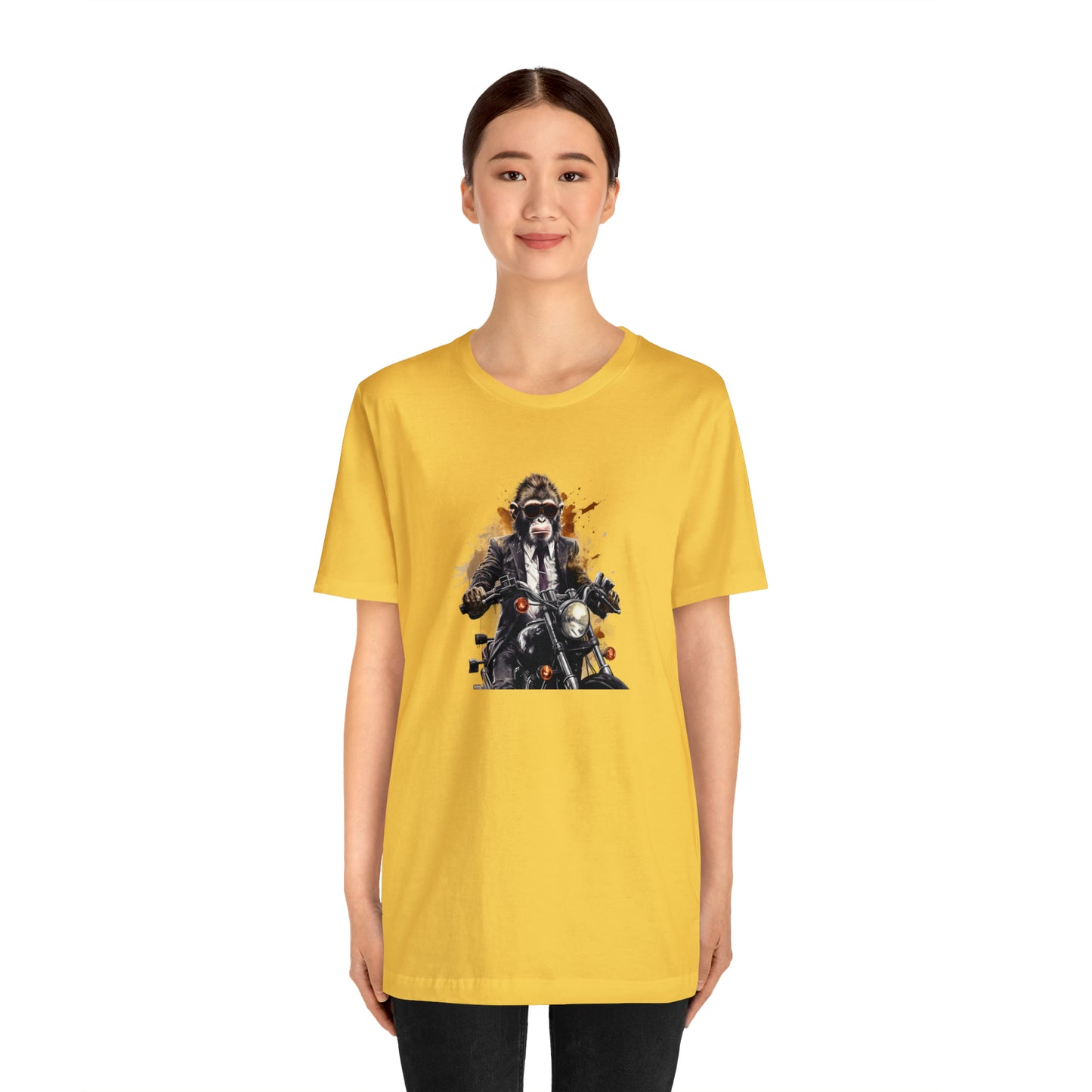 Monkey in Suit: The Gun-Toting Biker Tee