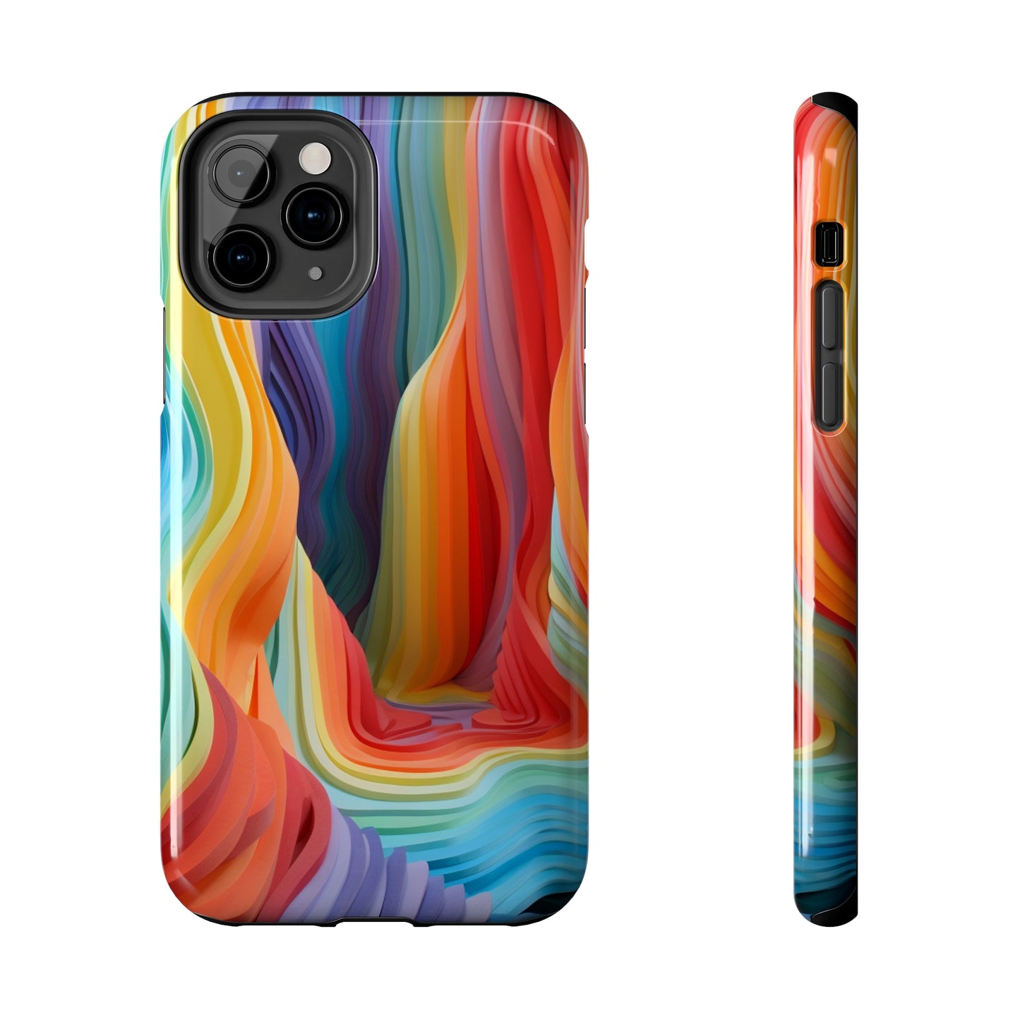 Rainbow Stripes Tough Phone Case