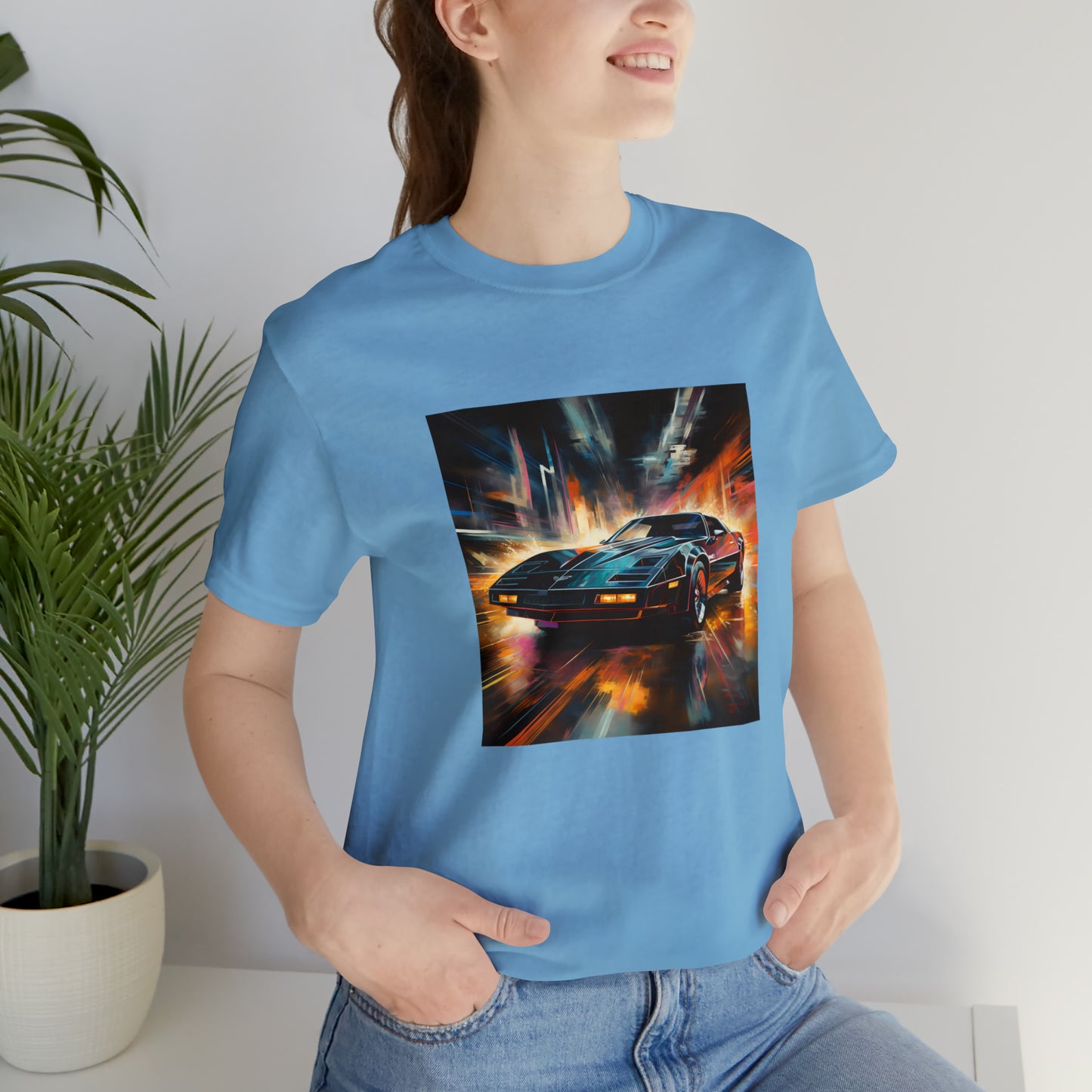 Knight Rider Abstract Unisex Jersey Short Sleeve Tee