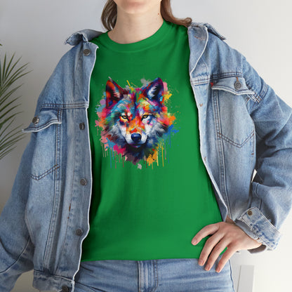 Wolf Abstract Unisex Heavy Cotton Tee