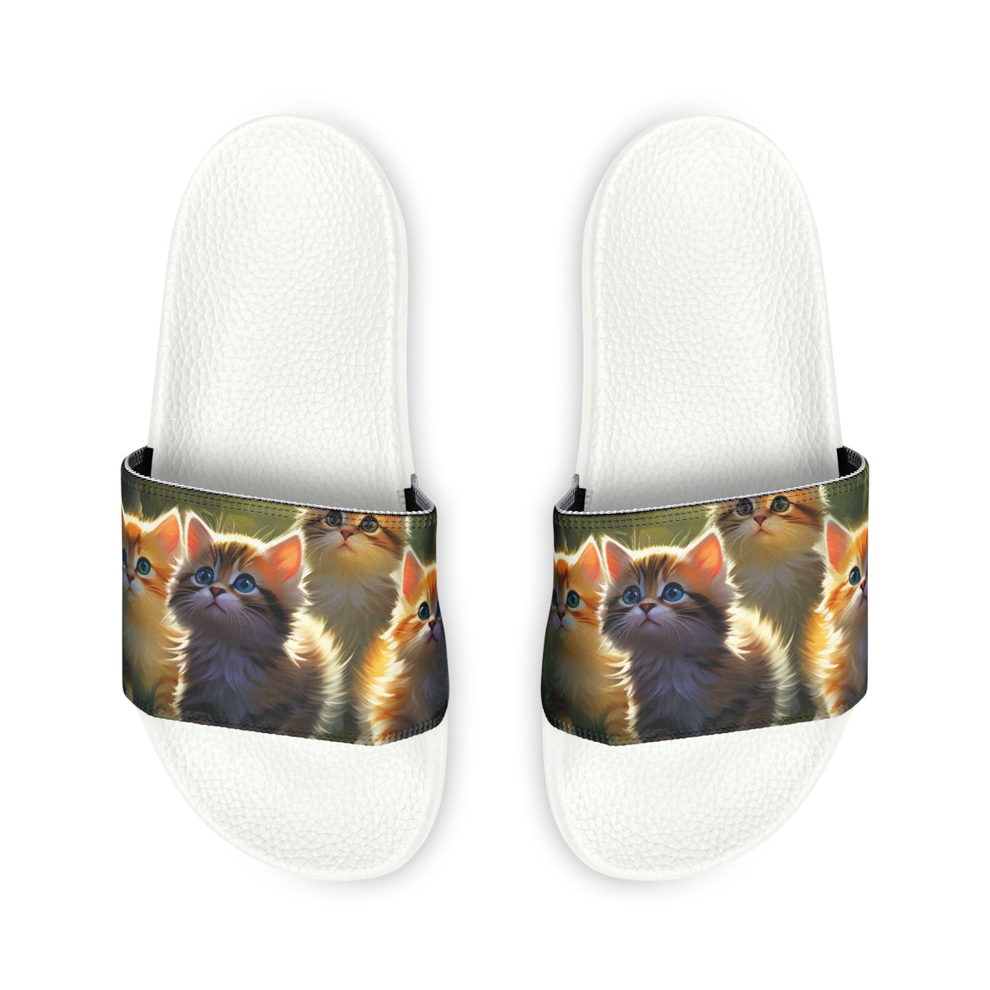 Youth PU Slide Sandals - Kittens