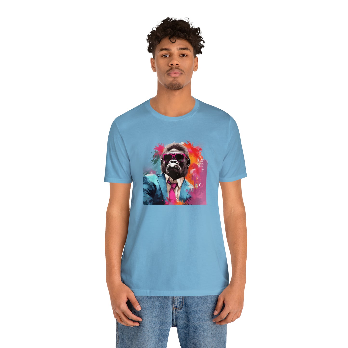 Miami Vice Gorilla - Unisex Jersey Short Sleeve Tee