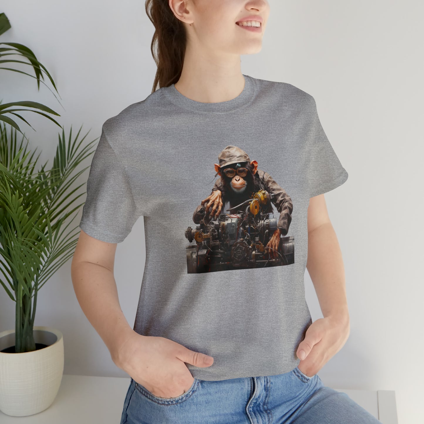 Unisex Monkey Mechanic Tee